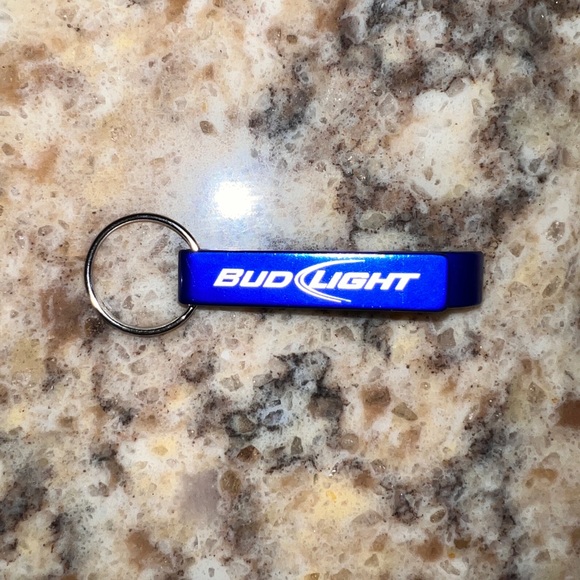 Anheuser-Busch: Budweiser Bud Light Lot: cups & keychain bottle openers NEW - Picture 5 of 10